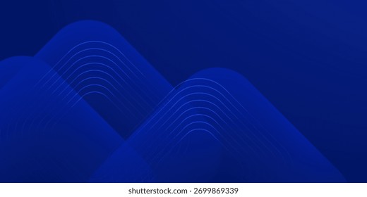 Abstract blue background. Modern simple blue geometric design. Minimal shapes. Suit for booklet, brochure, banner, poster, website, flyer, cover, corporate, backdrop. Vector illustration