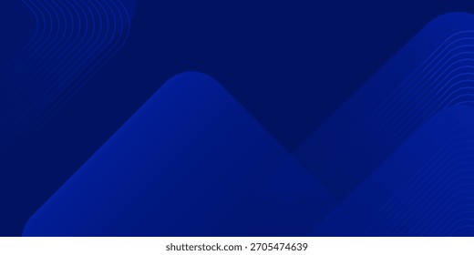 Abstract blue background. Modern simple blue geometric design. Minimal shapes. Suit for booklet, brochure, banner, poster, website, flyer, cover, corporate, backdrop. Vector illustration