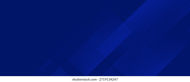 Abstract blue background. Modern simple blue geometric design. Minimal shapes. Suit for booklet, brochure, banner, poster, website, flyer, cover, corporate, backdrop. Vector illustration