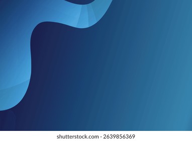 Abstract blue background. Modern blue smooth shapes abstract background presentation design for corporate business	