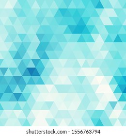 Abstract blue background with mosaic triangle