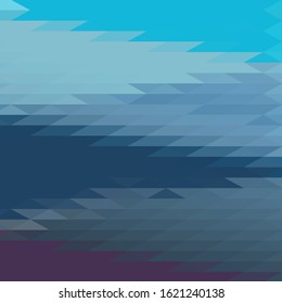 Abstract blue background with mosaic triangle