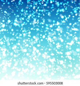 Abstract blue background with multiple light sparkles - eps10 vector