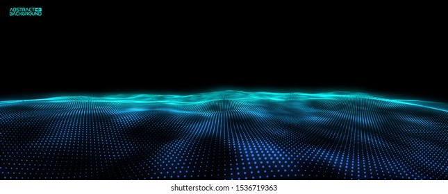 Abstract blue background. Music abstract background blue. Equalizer for music, showing sound waves with music waves.