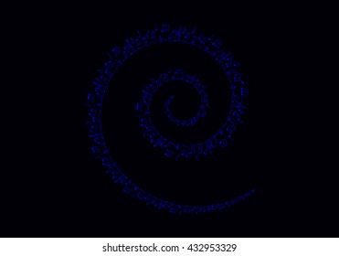 abstract blue background, a music notes, bass and treble clef, background for presentation