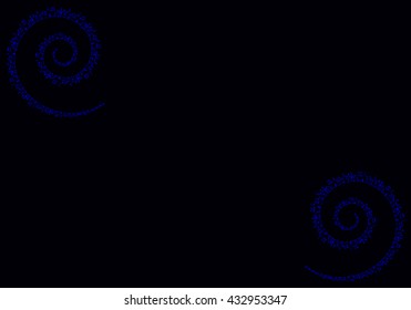 abstract blue background, a music notes, bass and treble clef, background for presentation