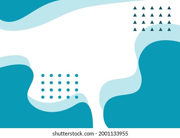 Abstract blue background with neatly arranged triangles and squares