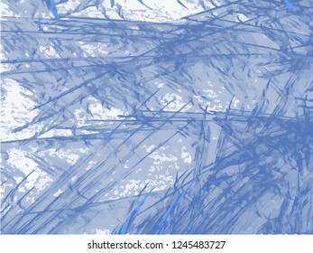 Abstract blue background on white backdrop. Rectangular horizontal shape. Average rough design.
