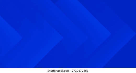 Fundo azul abstrato com design de padrão de formas de seta laranja. Fundo elegante simples.