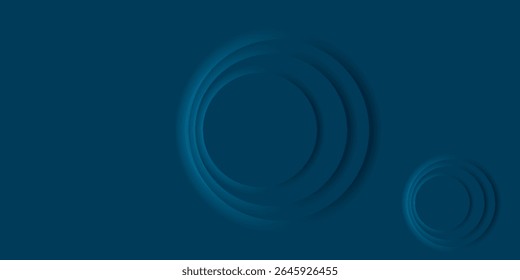 Abstract Blue Background with Overlapping Circle Graphics and Light Effects  ilustrator vektor eps10