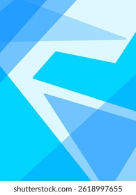 Abstract blue background with overlapping transparent geometric shapes, modern and minimalistic design concept
