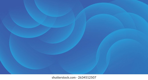 Abstract blue background with overlapping transparent circles and smooth gradients. A modern and futuristic design perfect for digital, business, and creative projects.