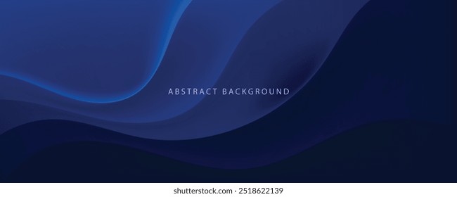 Abstract blue background with overlapping wavy lines.