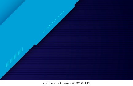 Abstract blue background with overlay shape and line. minimal white space background concept