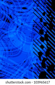 Abstract blue background pattern