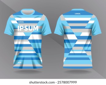 abstract blue background pattern for shirt sport jersey mockup template design for soccer, football, racing, gaming, motocross, cycling, and running 