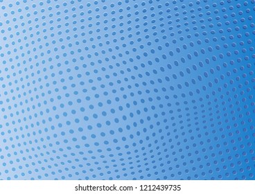Abstract blue background perforated holes. Vector