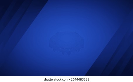 Abstracte blauwe achtergrond met perspectieflijnen en copyspace, vectorillustratie