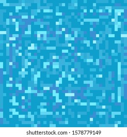 Abstract blue background. Pixelart concept 