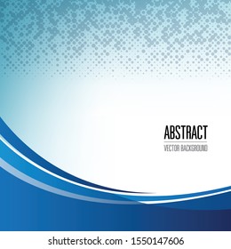 abstract blue background with place for text, vector illustration