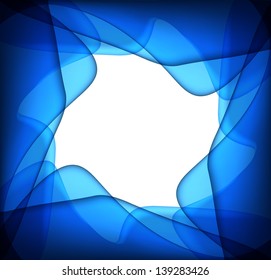 Abstract blue background with place for your text .