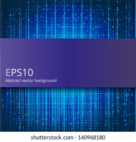 Abstract blue background with place for your text. Vector illustration