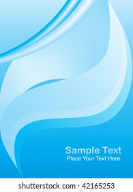abstract blue background with place your text here
