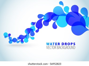 Abstract blue background with place for your text