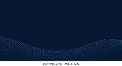 Abstractas fondo azul de puntos. Partículas cibernéticas modernas