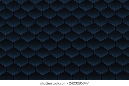 Abstract blue background polygonal glow line geometric modern tech tiles concept dark background 2024 for product advertizing web prasentation cover