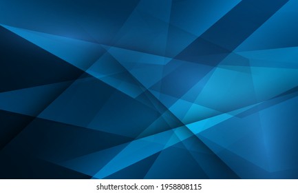 Afiche de fondo azul abstracto con dinámica. ilustración de Vector de red tecnológica.