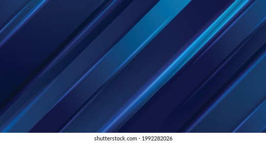 Abstract blue background poster with dynamic. Technology network banner cover design concept. Modern corporate concept design with blue stripes light. Vector illustration for presentation design