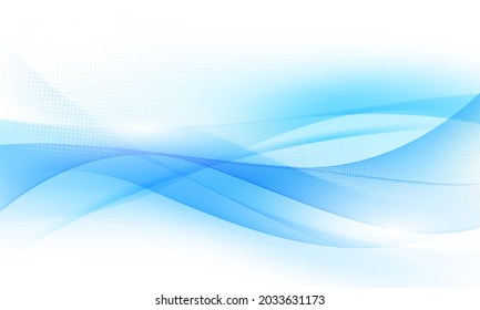 Abstract blue background poster with dynamic. technology network Vector illustration.