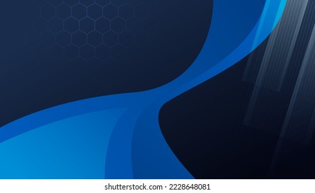 Abstract blue background poster with dynamic. technology network Vector illustration.
