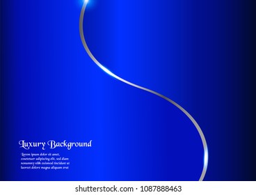 Abstract blue background in premium concept with copy space.Template design for cover, business presentation, web banner and packaging.