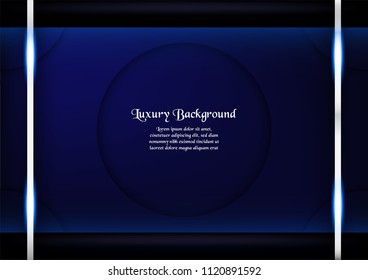 Abstract blue background in premium concept with copy space.Template design for cover, business presentation, web banner, wedding invitation and luxury packaging.