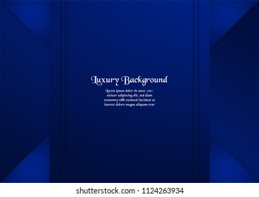 Abstract blue background in premium concept with copy space.Template design for cover, business presentation, web banner, wedding invitation and luxury packaging.