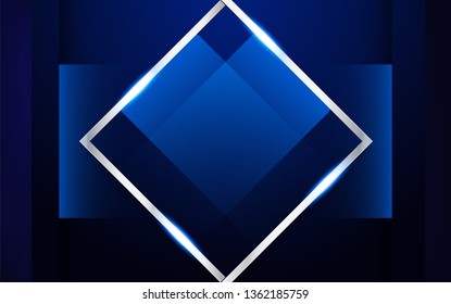 Abstract blue background in premium concept with copy space.Template design for cover, business presentation, web banner, wedding invitation and luxury packaging.