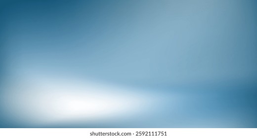 abstract blue background for product presentation with sunlight and blurred modern ilustrator