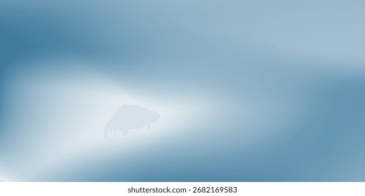 abstract blue background for product presentation with sunlight and blurred simple