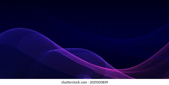 blue gradient wave and