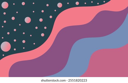 Abstract Blue Background, purple on black background, grain background, very dark background