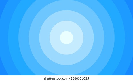Fundo azul abstrato com padrão de círculo radial