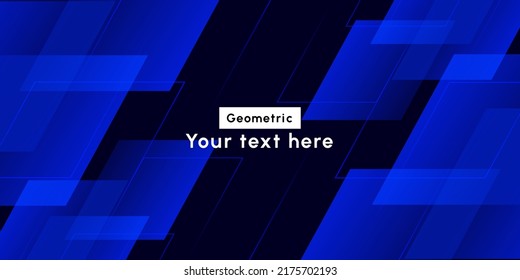 abstract blue background with rectangle shape dynamic gradient on black background