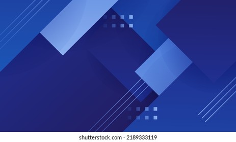 Abstract blue background with rectangle wavy overlap texture. Vector illustration for presentation design with modern futuristic corporate and technology concept