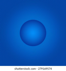  Abstract blue background scatter circles. Vector.