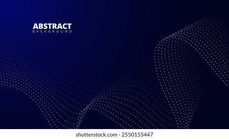 Abstract Blue Background With Scattered Light Dots. suitable for web design, digital art, and modern graphic projects.