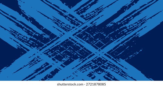 Fondo azul Abstractas con textura áspera rayada, Ilustración vectorial

