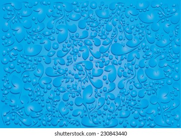abstract blue background - Seamless white-blue christmas pattern