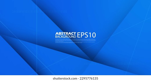 Abstract blue background with shadows and simple lines. looks 3d with additional shadows. suitable for posters, brochures, e-sports and others. Eps10 vector